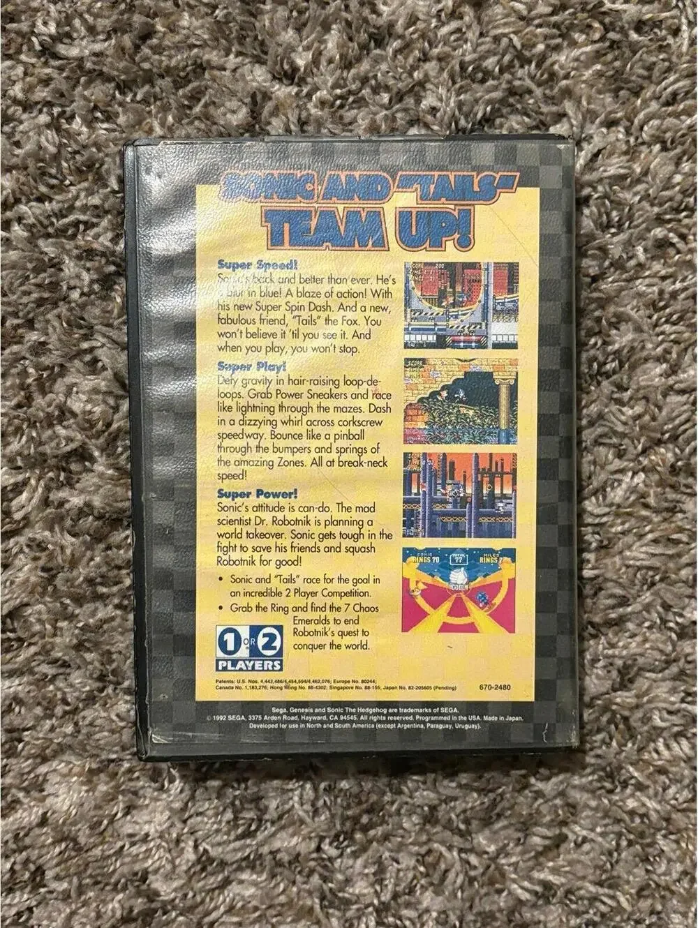 Sonic the hedgehog 2 for Sega Genesis